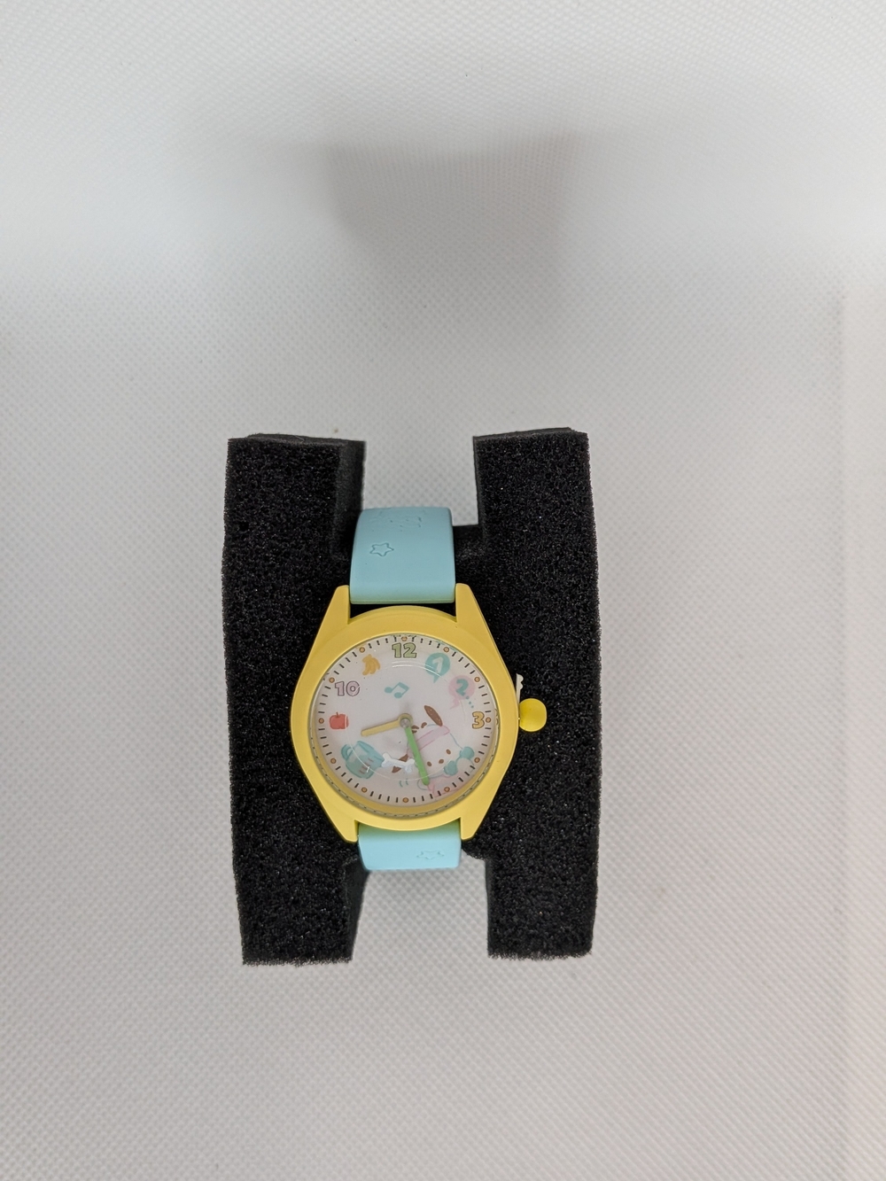 Kids Yellow and Light Blue Animal Dial Watch